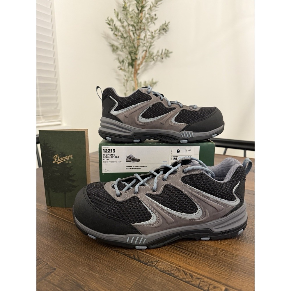 Danner Springfield Low Plyolite Midsole Flex-X Safety Toe Shoes Size 9 Womens